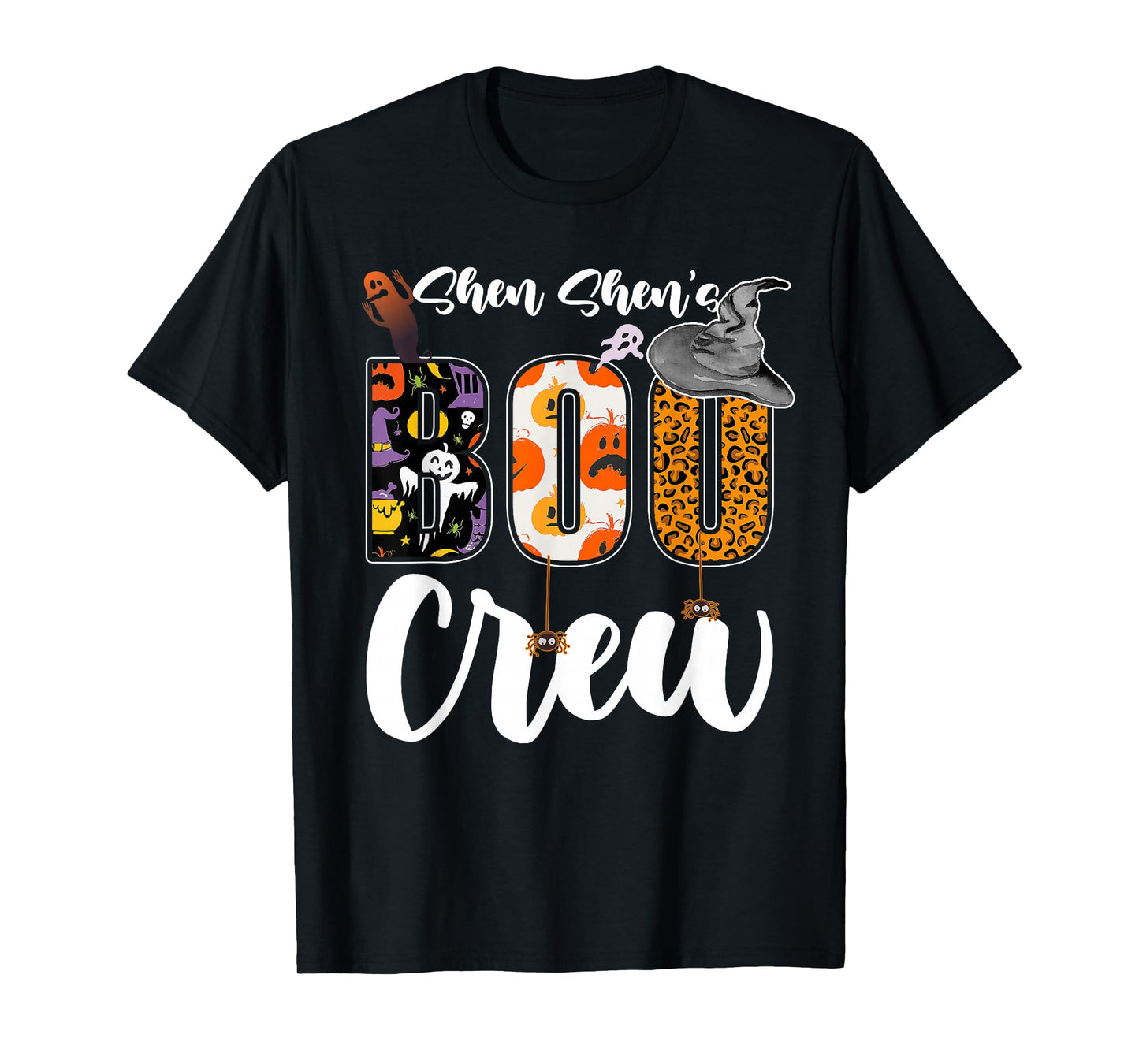 Shen Shen's Boo Crew Halloween Aunt Nephew Niece Matching T-Shirt