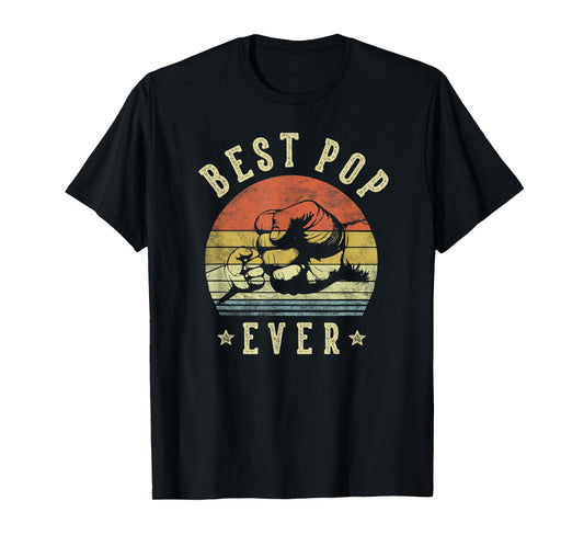 Best Pop Ever - Retro Fist Bump Vintage Design Pop T-Shirt