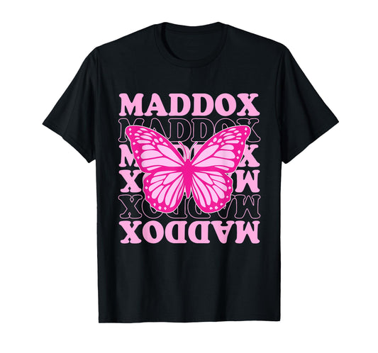 Retro Maddox First Name Personalized Maddox Groovy Vintage T-Shirt