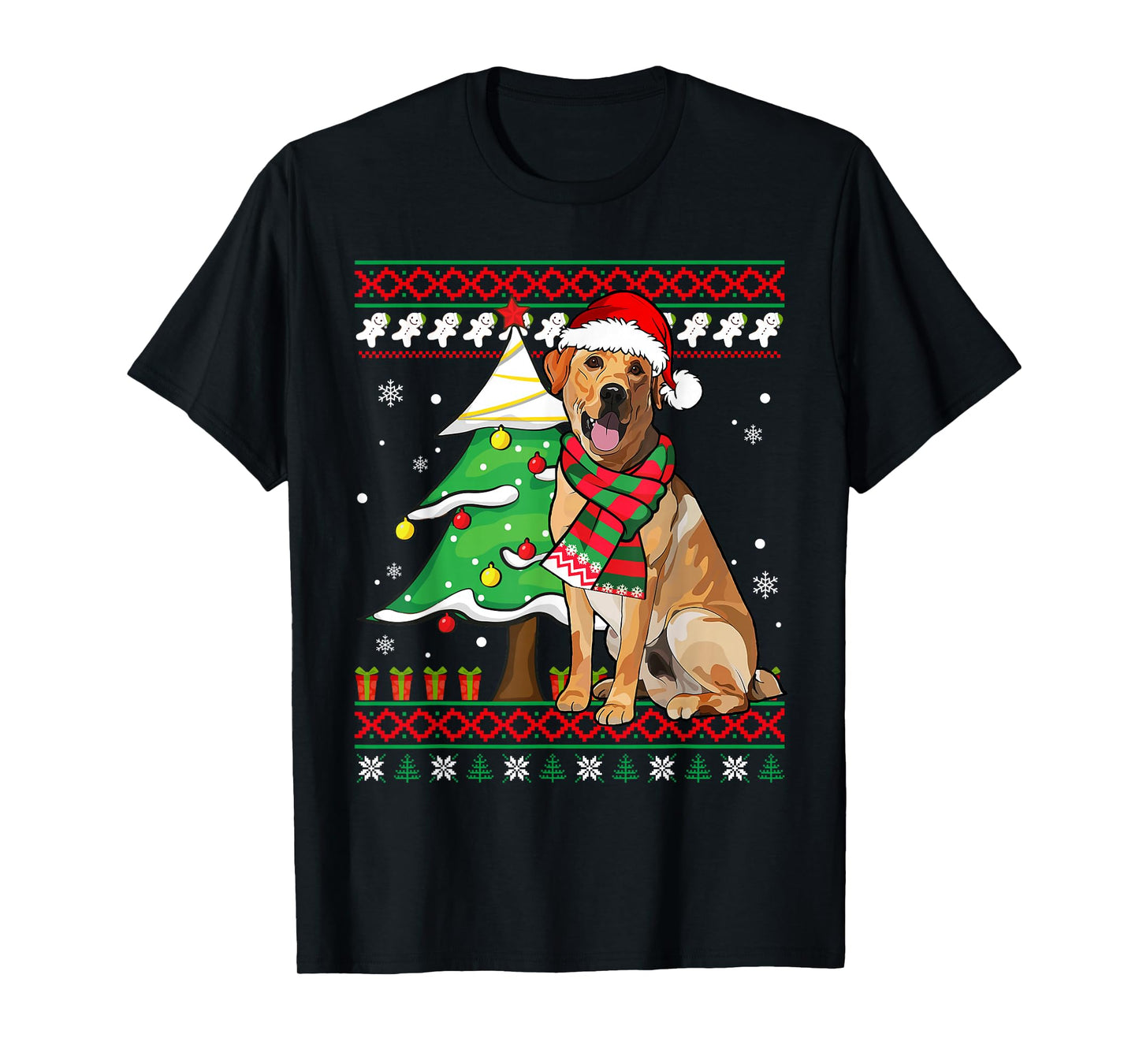 Funny Labrador Christmas Santa Ugly Sweater Lab Dog Lover T-Shirt