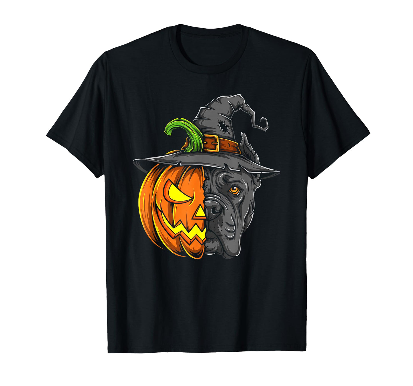 Cane Corso Pumpkin Jack O Lantern Halloween Kids Mens Womens T-Shirt