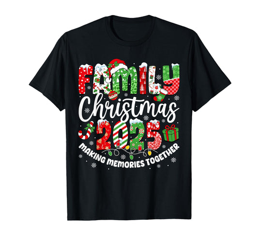 Family Christmas 2025 Matching Outfit Xmas Squad Santa Group T-Shirt