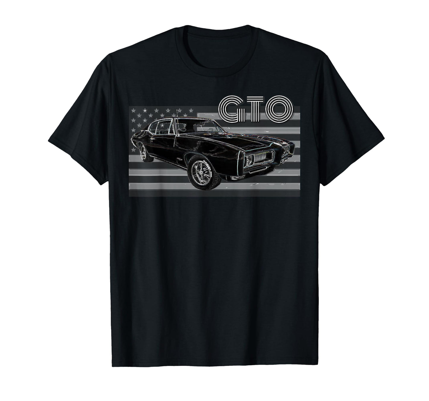 1968 1967 1965 GTO Classic Car Old School Muscle Car 64 70 T-Shirt