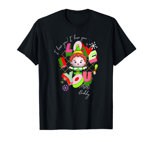 Elf Christmas I Love You! I Love You XOXO Little Cute Buddy T-Shirt