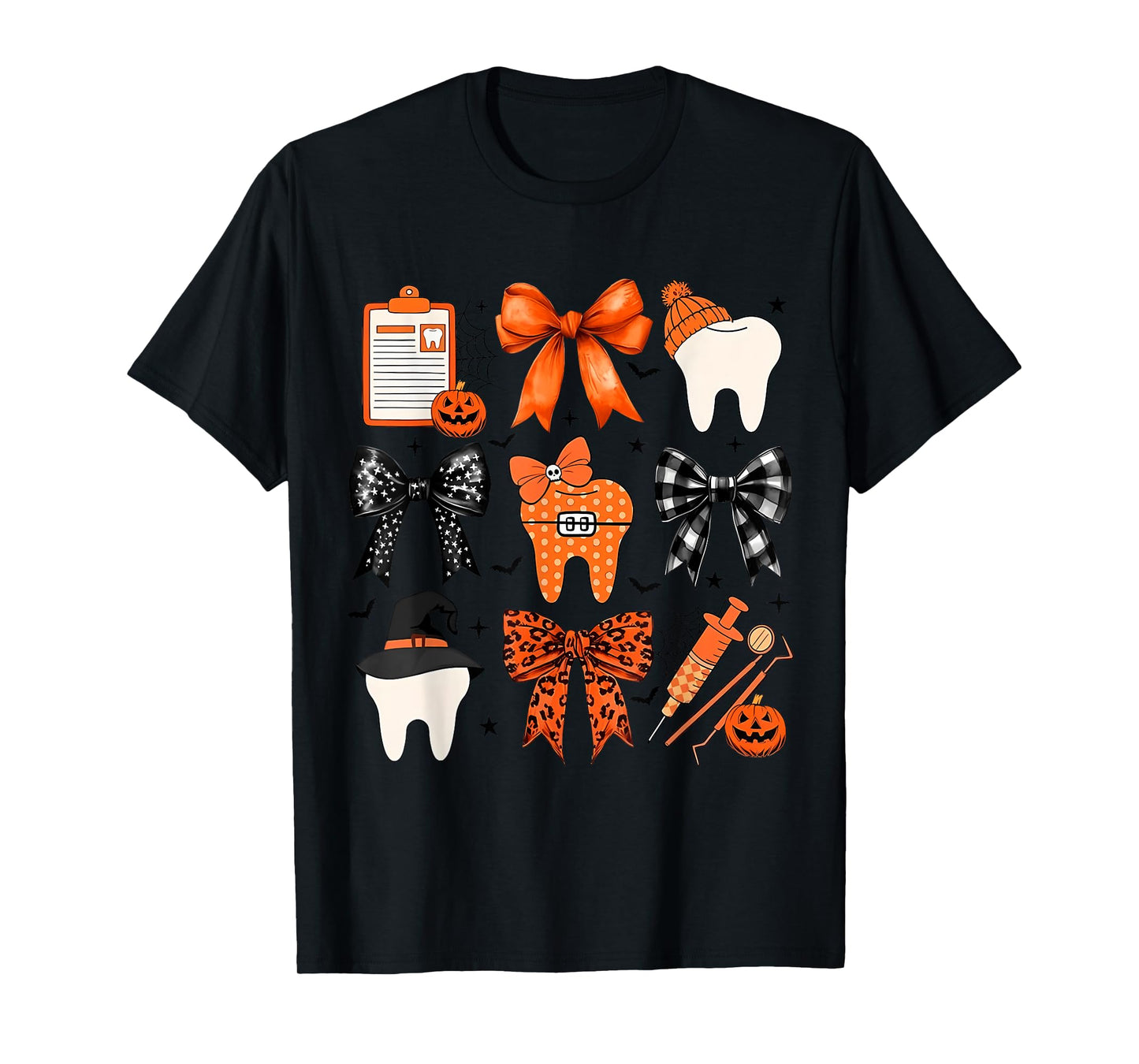 Coquette Halloween Dentist Dental Assistant Teeth Halloween T-Shirt