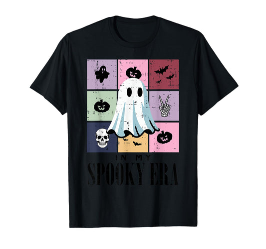 In My Spooky Era Ghost Retro Halloween Women Girls Teens T-Shirt