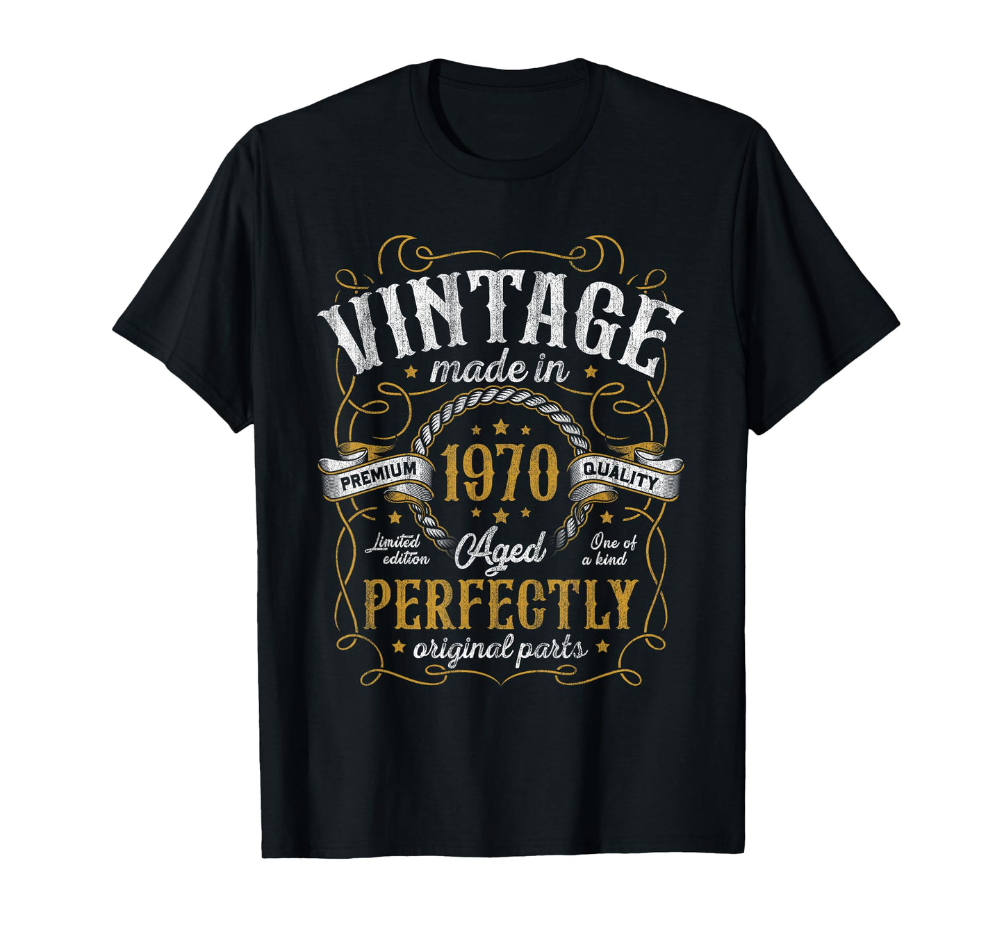 Vintage Made In 1970 55th Birthday Gifts Men 55 Years Old T-Shirt