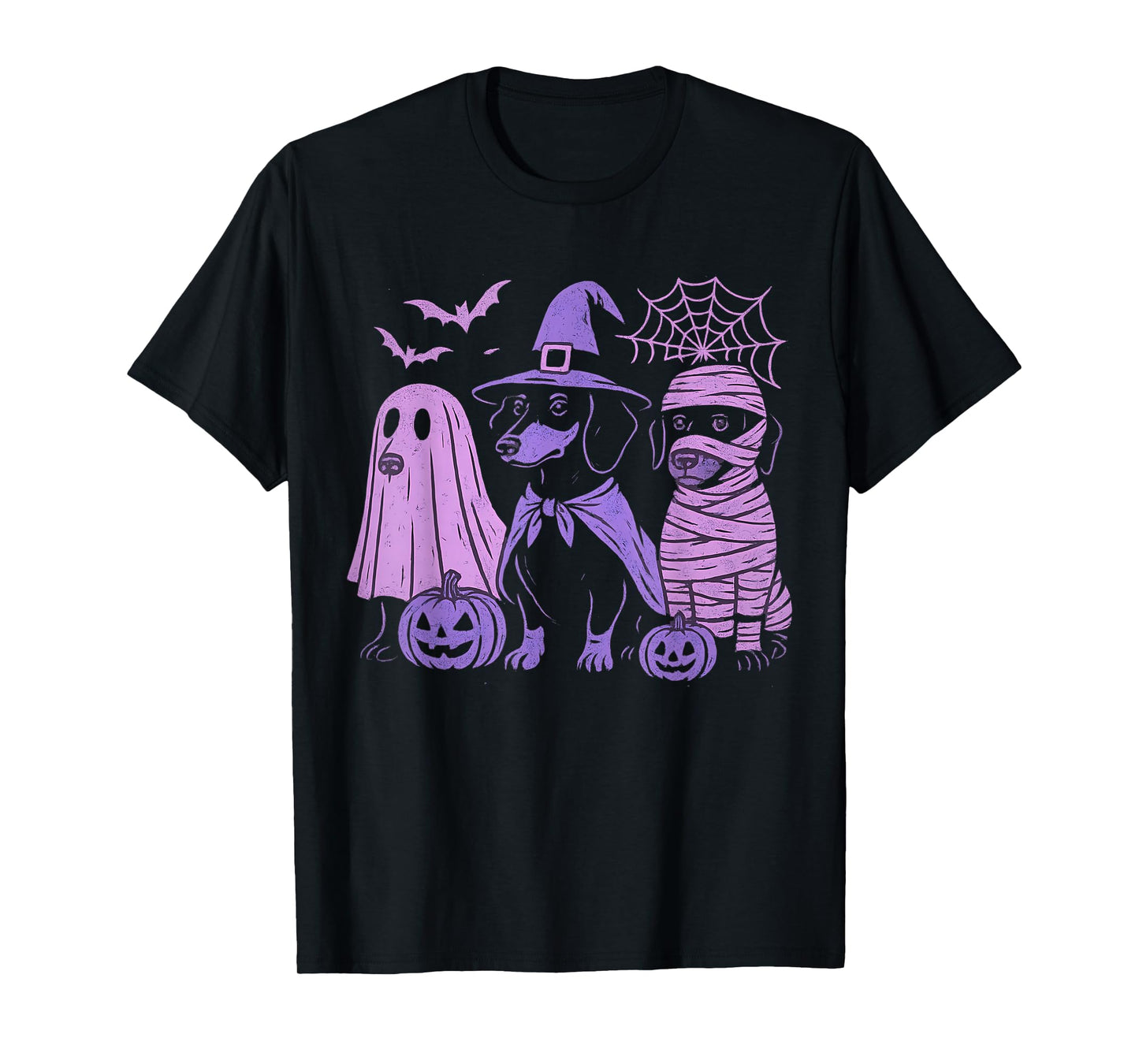 Halloweenie Dachshund Dogs Ghost Boo Witch Costume Halloween T-Shirt