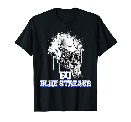 Madison Blue Streaks Rising Helmet GO! T-Shirt