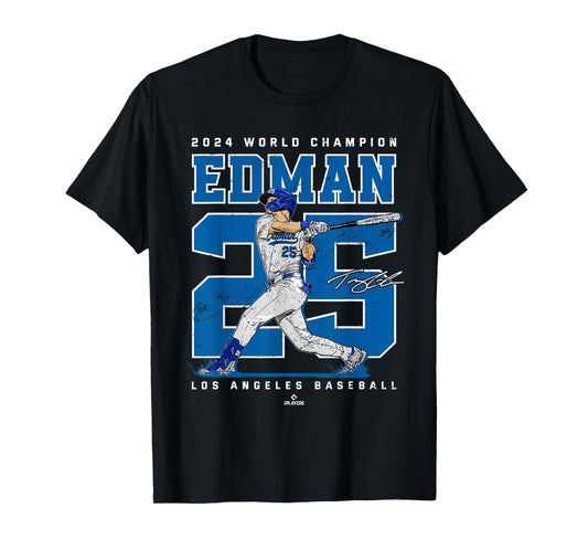 Player Number 2024 World Champion Tommy Edman MLBPA T-Shirt