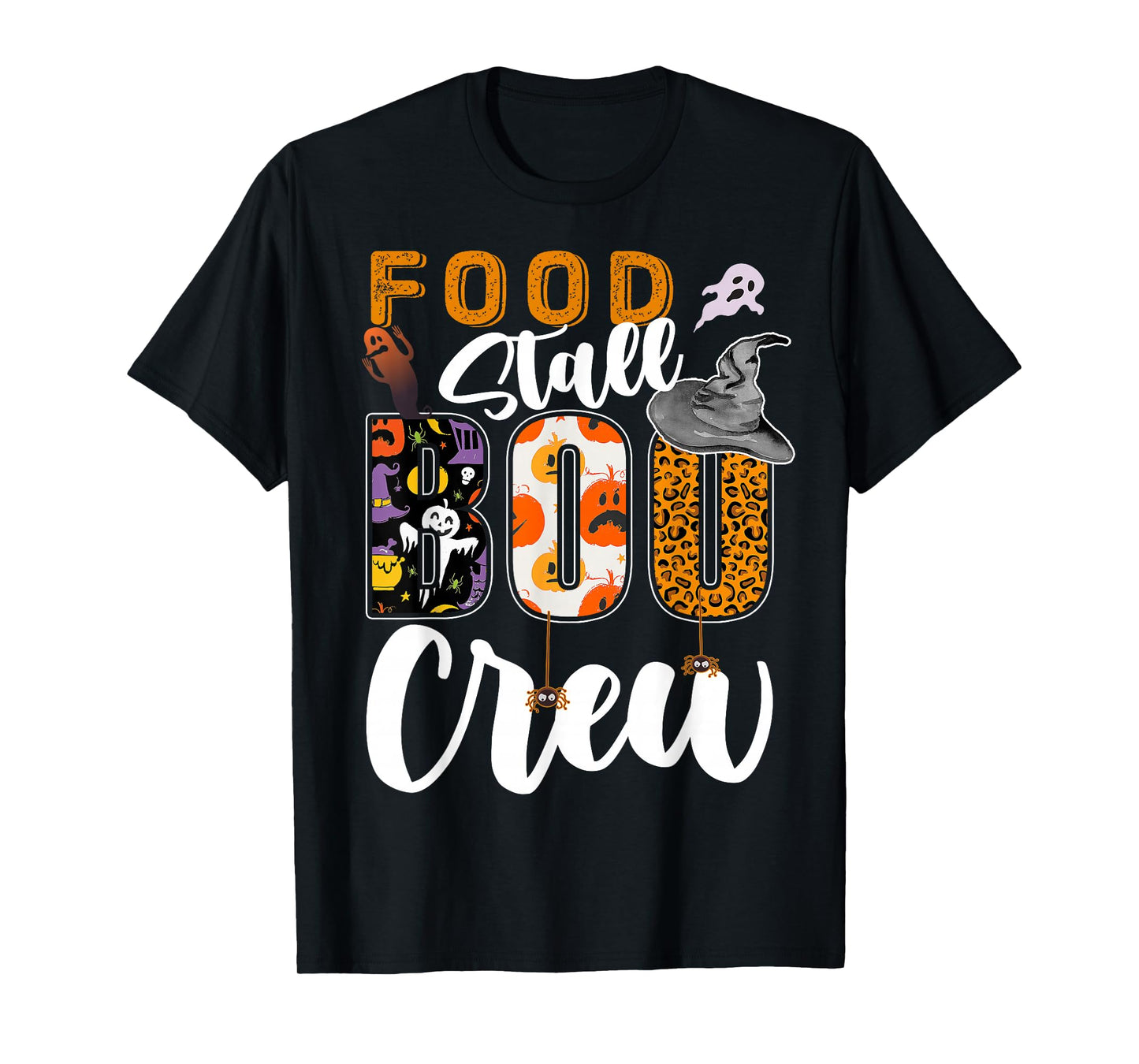 Food Stall Boo Crew Halloween Match Seller T-Shirt