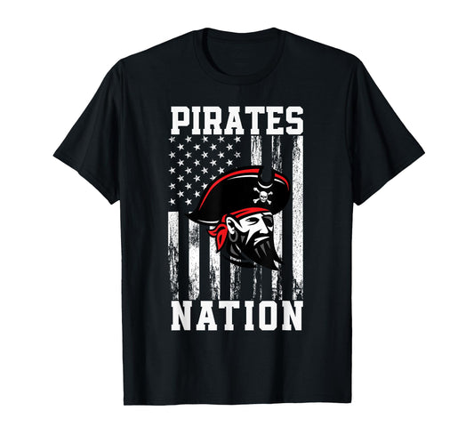 Hart Pirates Logo Nation HS T-Shirt