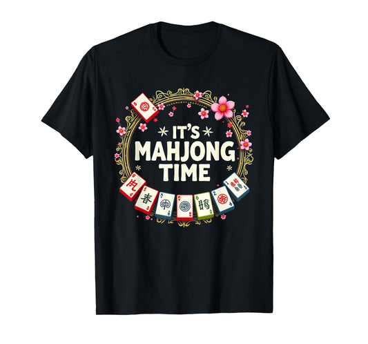 Womens Playing Mahjong With The Girls Tile Game T-Shirt