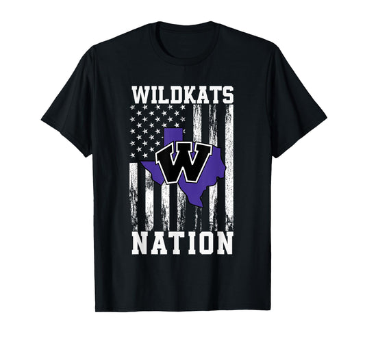 Willis Wildkats Logo Nation HS T-Shirt