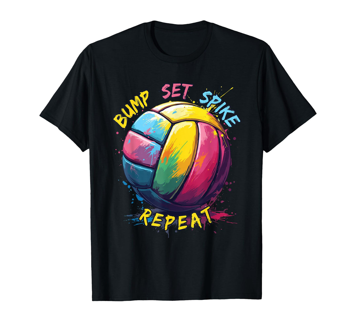 Volleyball For Teen Girls & Women | Bump Set Spike Repeat T-Shirt