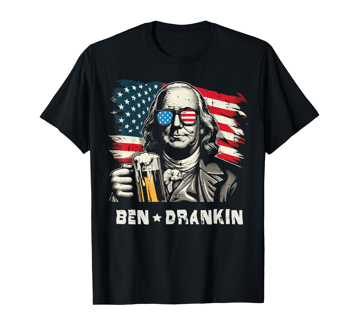 4th Of July Franklin Ben Drankin American Dad Men Women T-Shirt
