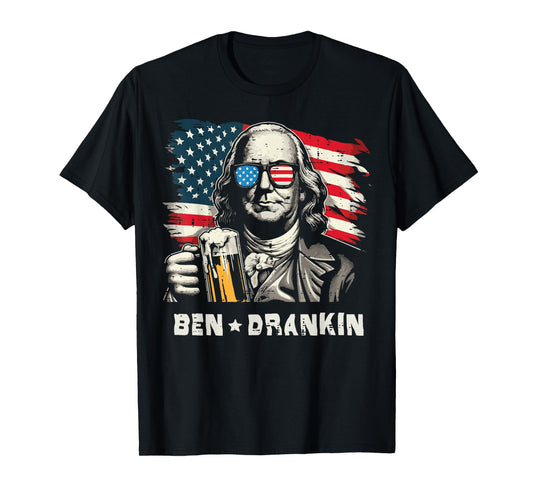 4th Of July Franklin Ben Drankin American Dad Men Women T-Shirt