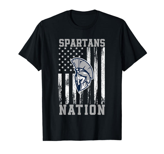 West Hall Spartans Logo Nation HS T-Shirt