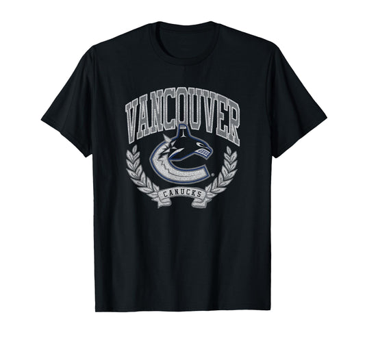 Vancouver Canucks Vintage Victory Navy Officially Licensed T-Shirt
