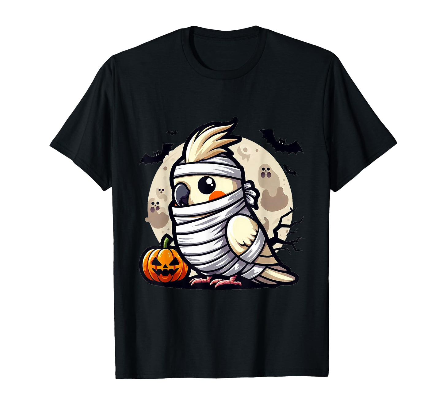 spooky Cockatiel mummy T-Shirt