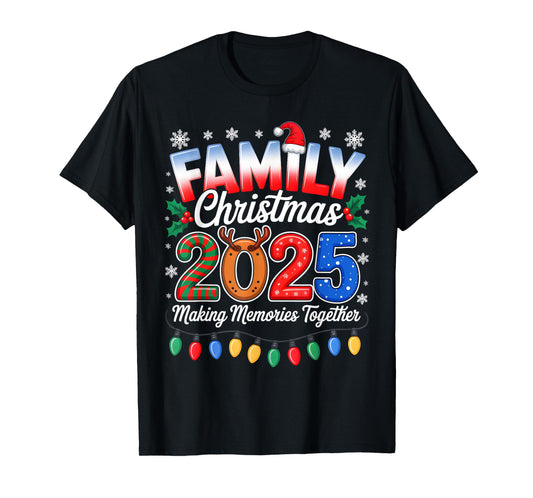 Family Christmas 2025 Matching Family Xmas Squad Santa 2025 T-Shirt