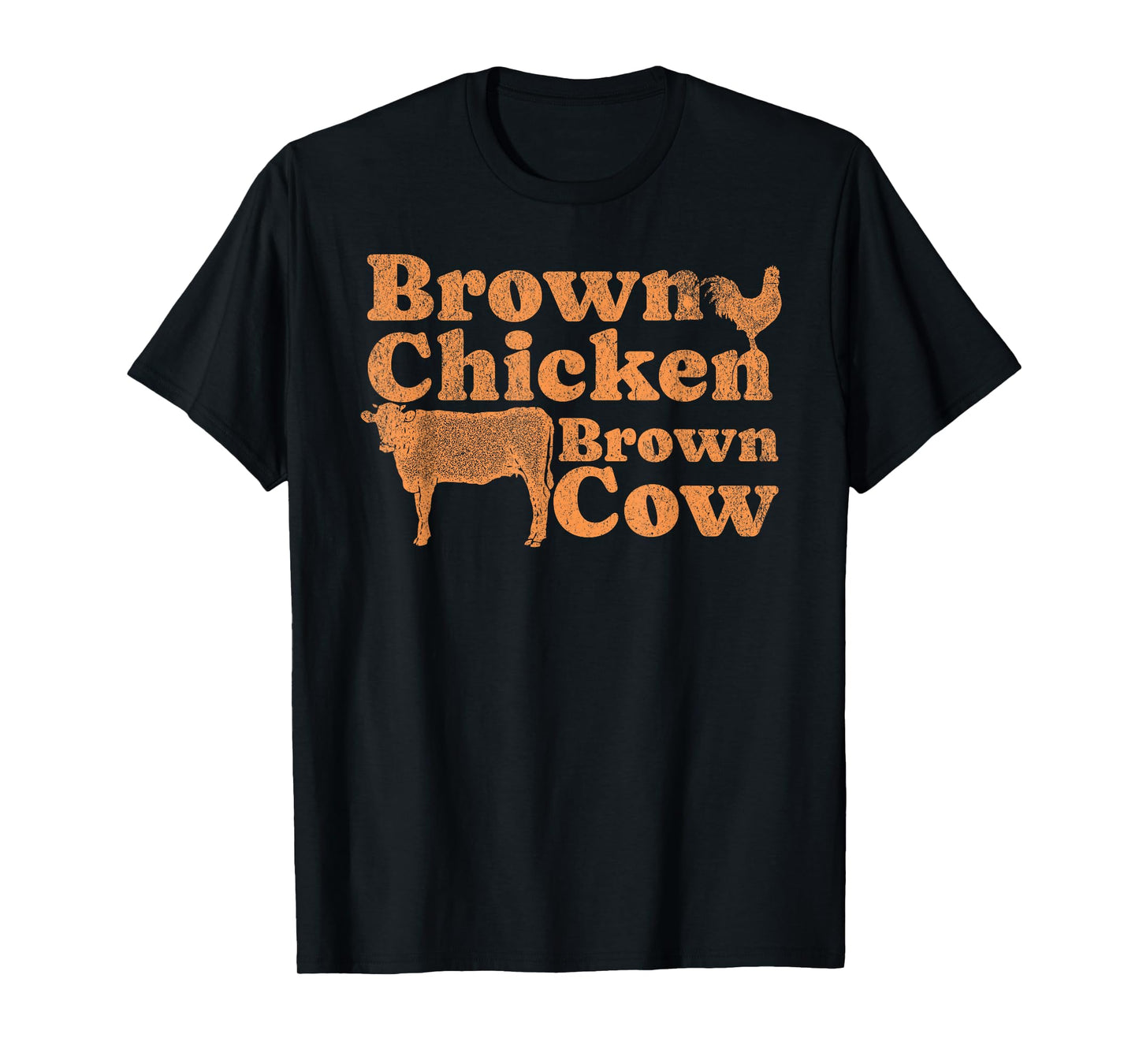 1970s Music Bow Chicka Wow Wow Joke Brown Chicken Brown Cow T-Shirt
