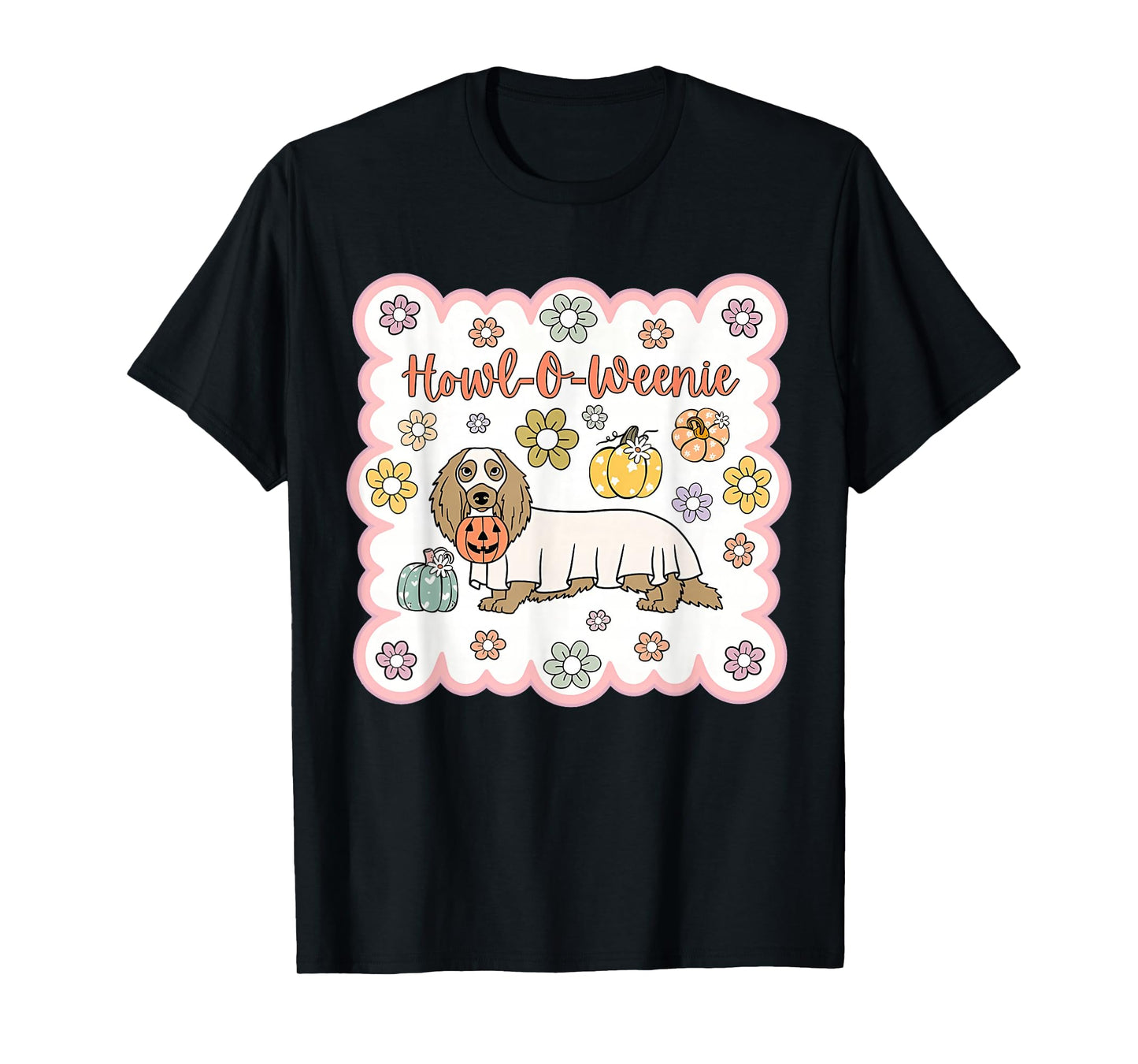 Dachshund Happy Halloweiner Funny Halloween Dogs Lover T-Shirt