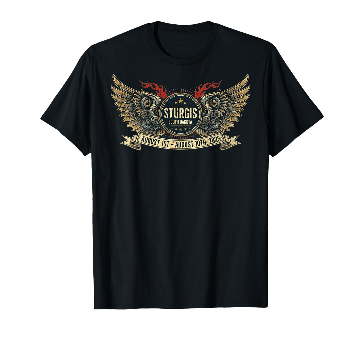 2025 STURGIS WITH VINTAGE ART ON BACK T-Shirt