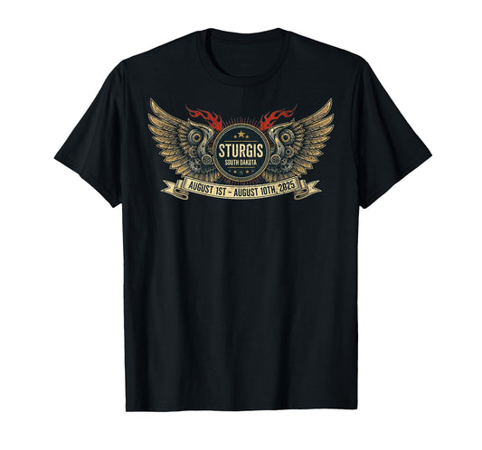 2025 STURGIS WITH VINTAGE ART ON BACK T-Shirt