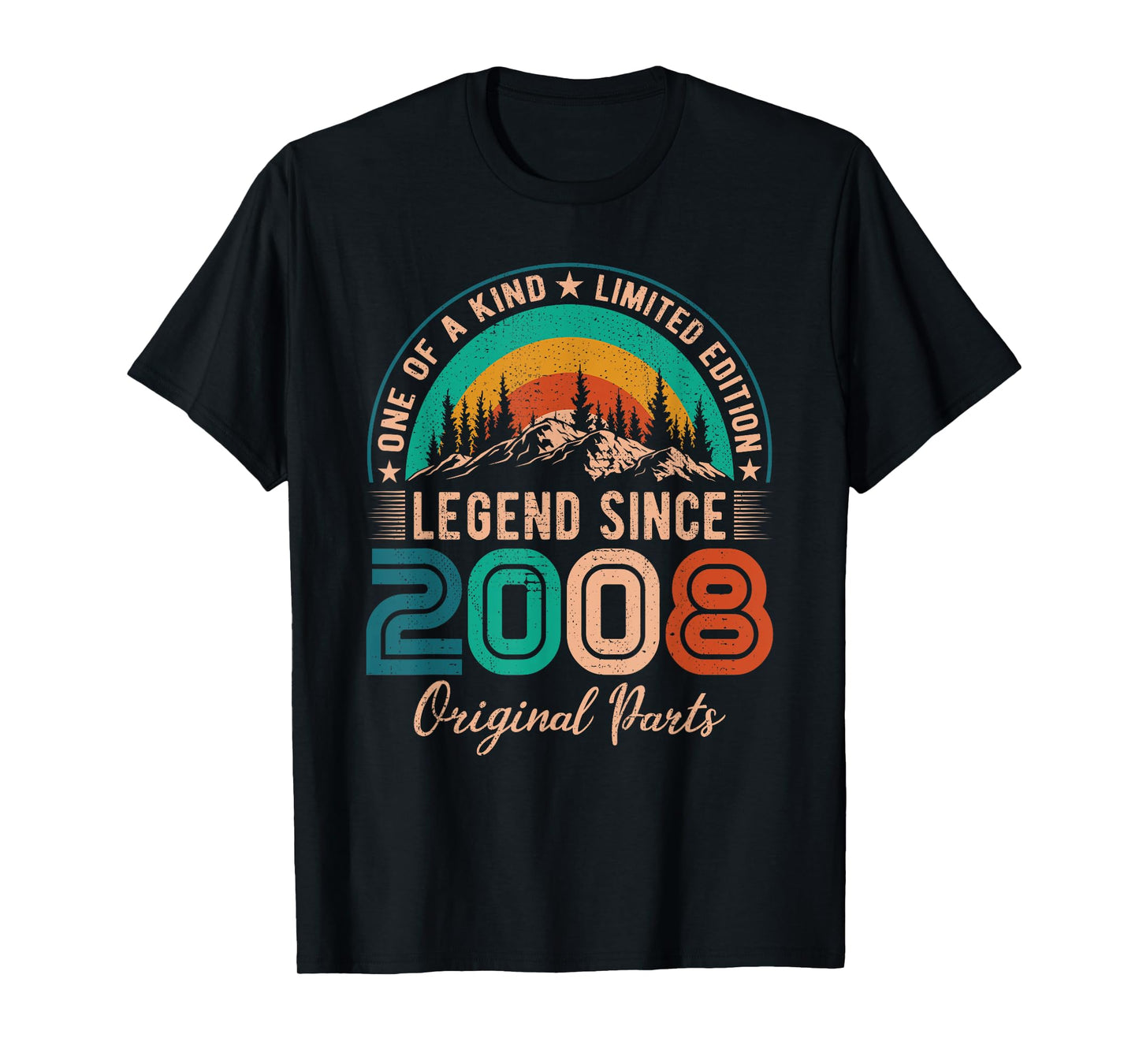 Legend Since 2008 Birthday Retro Born in 2008 T-Shirt