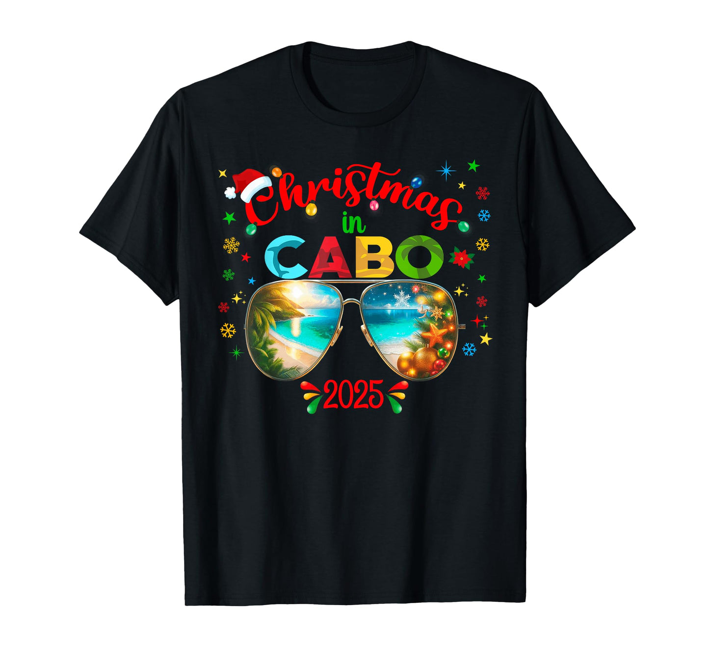 Mexico Cancun Cabo Christmas Trip Outfit Pajama T-Shirt