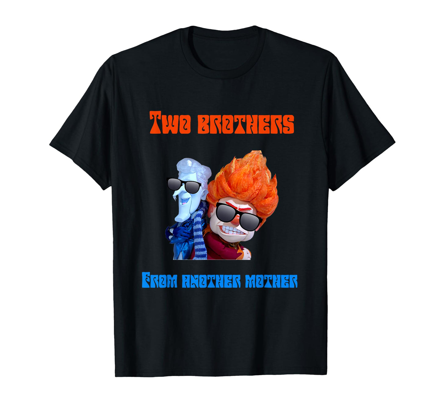 Funny Hot and Cold Weather Miser Brothers Novelty T-Shirt