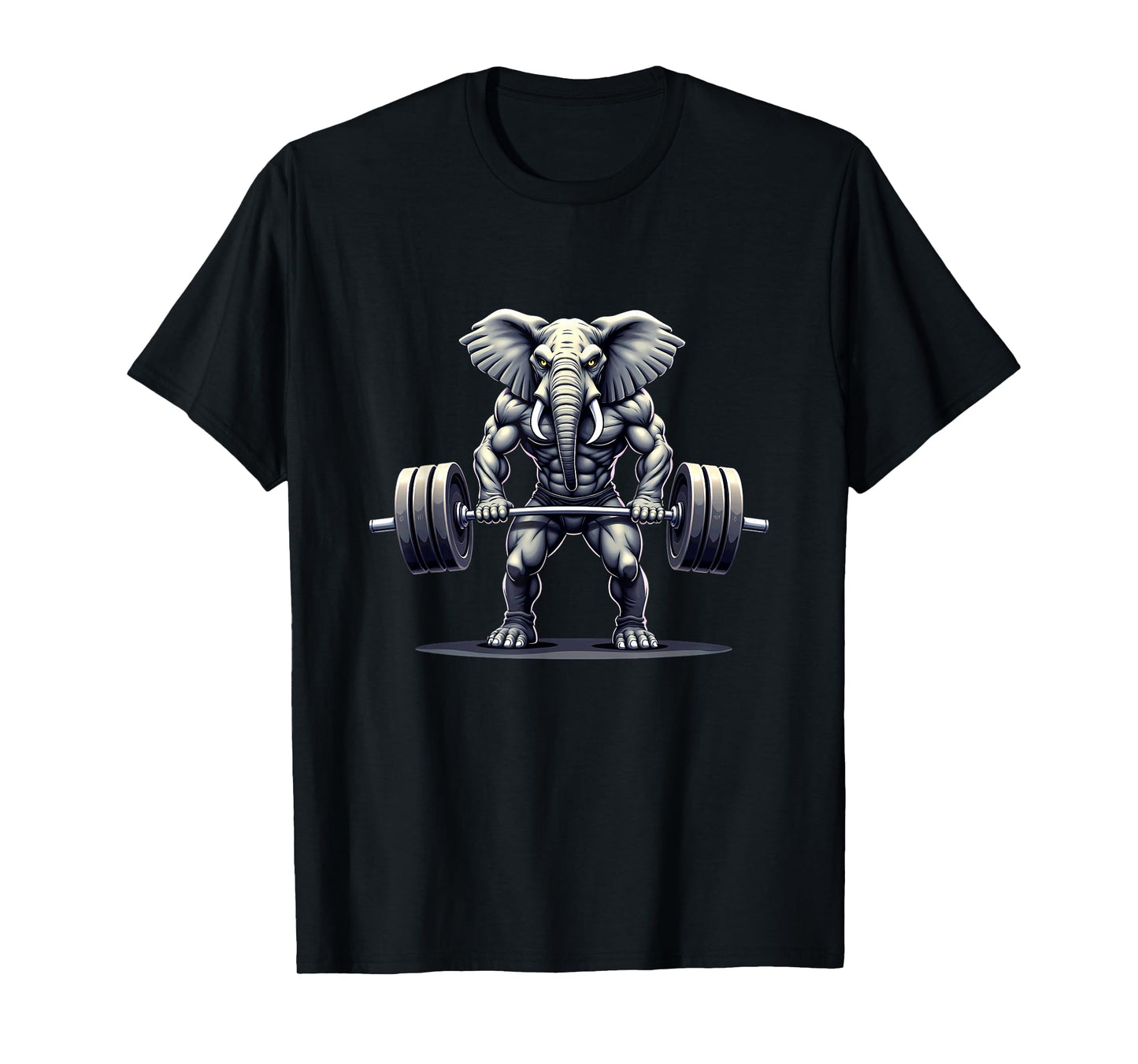 Workout Gym Elephant Deadlift Weightlifting T-Shirt