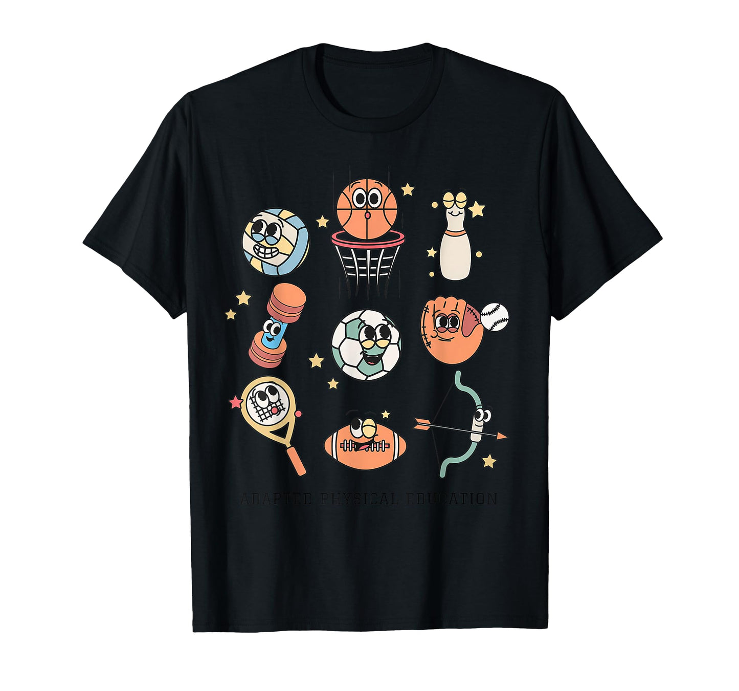 Cute Adapted Physical Education Teacher Sports Ape Teacher T-Shirt