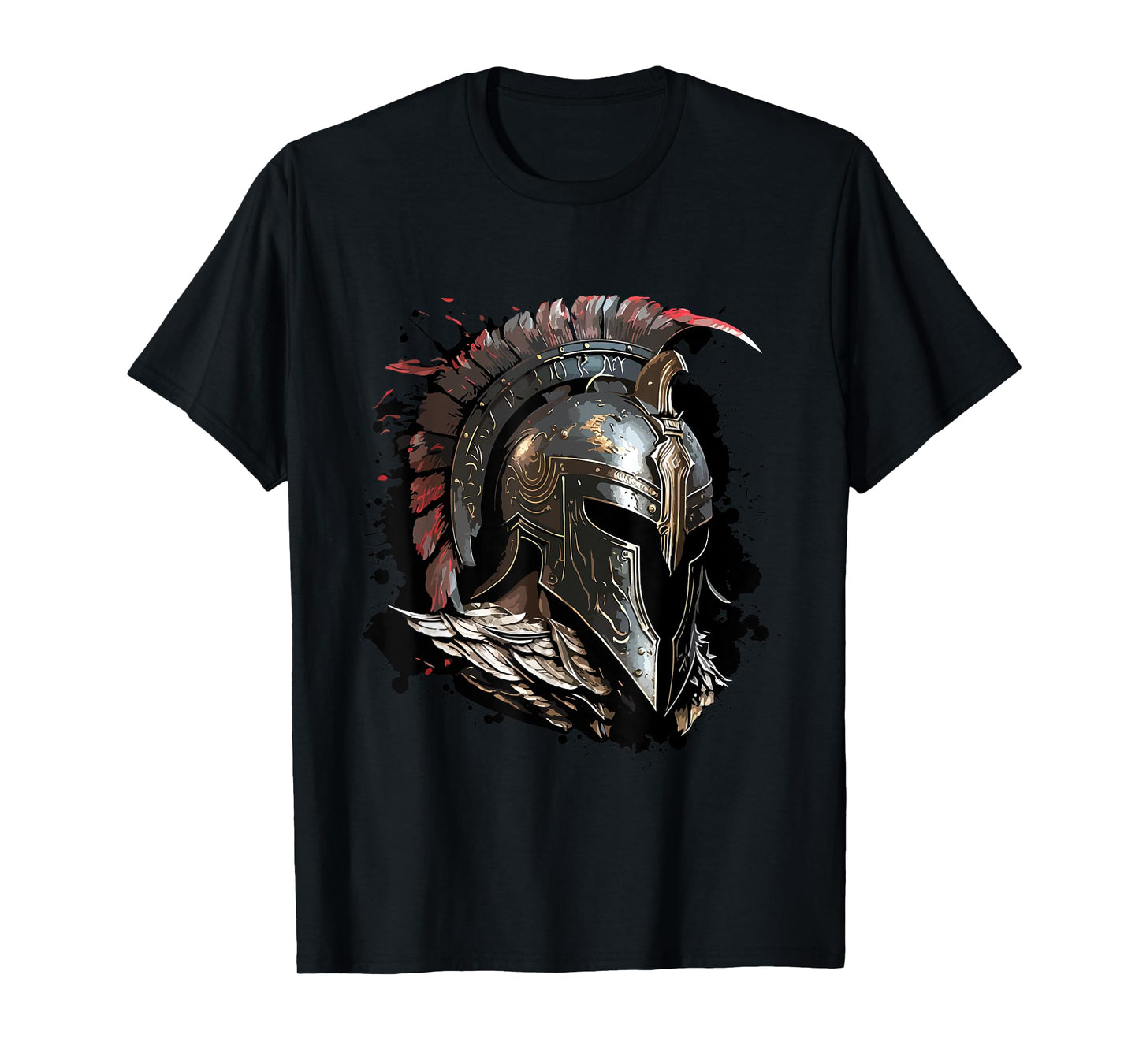 Spartan Helmet Warrior Gladiator Gym Fitness Workout T-Shirt