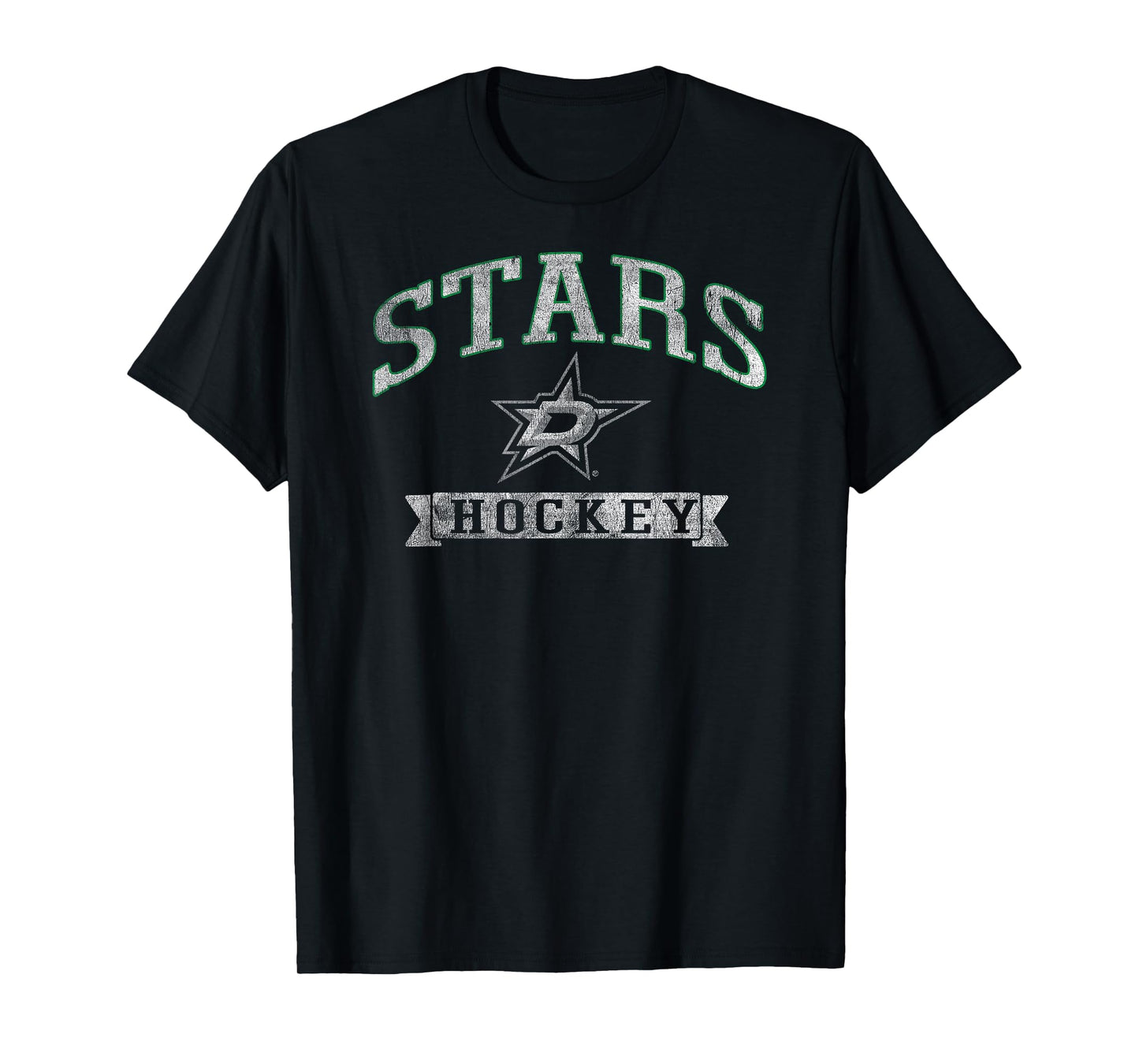 Dallas Stars Vintage Hockey Black Officially Licensed T-Shirt
