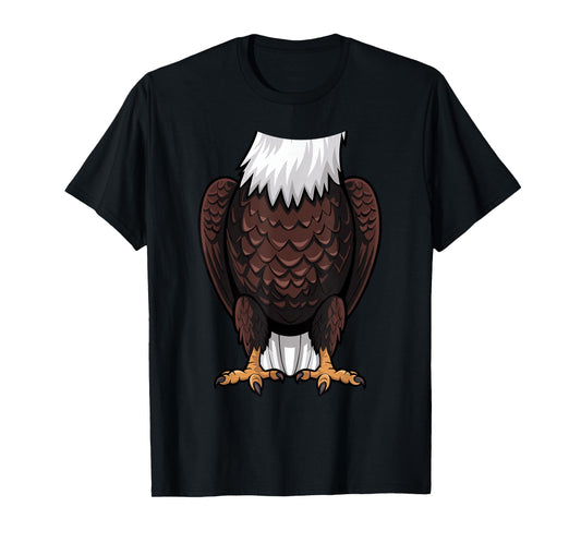 Bald Eagle Halloween Outfit Funny Simple Kids Costume Idea T-Shirt