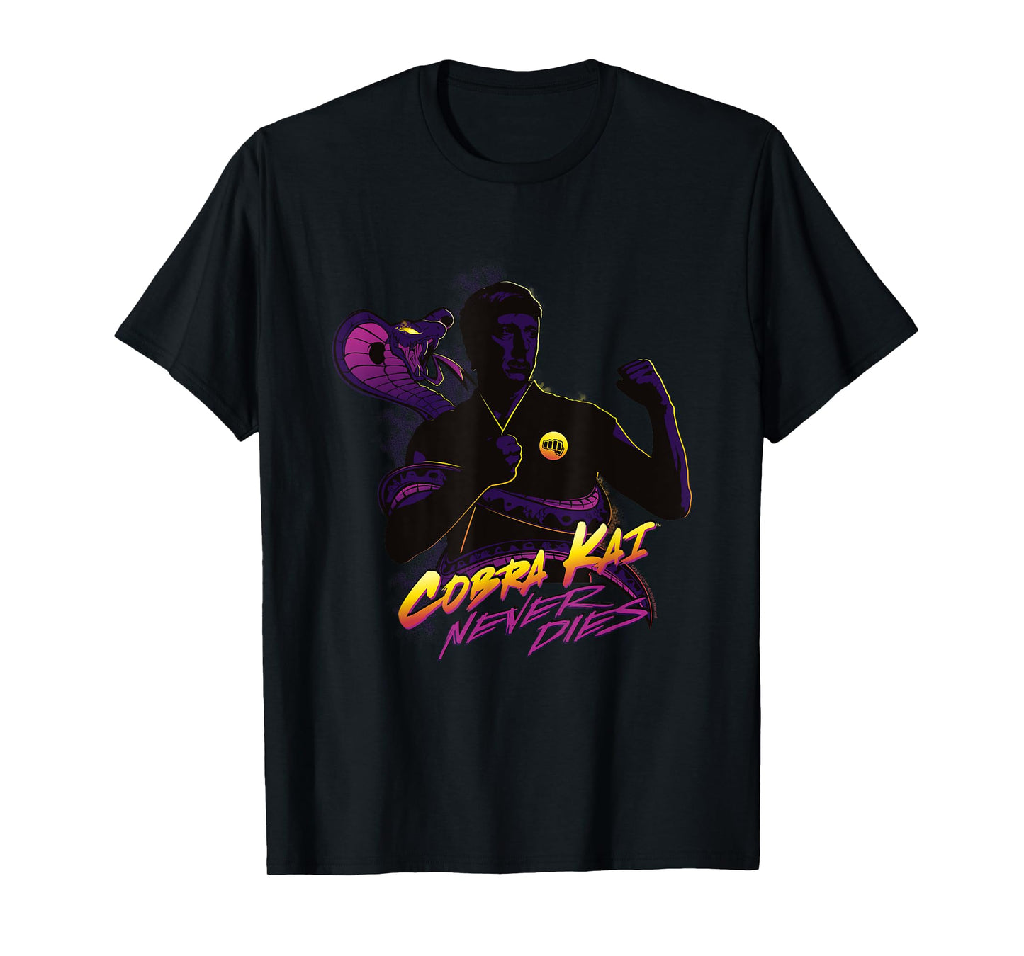 Cobra Kai Never Dies Fight Pose T-Shirt