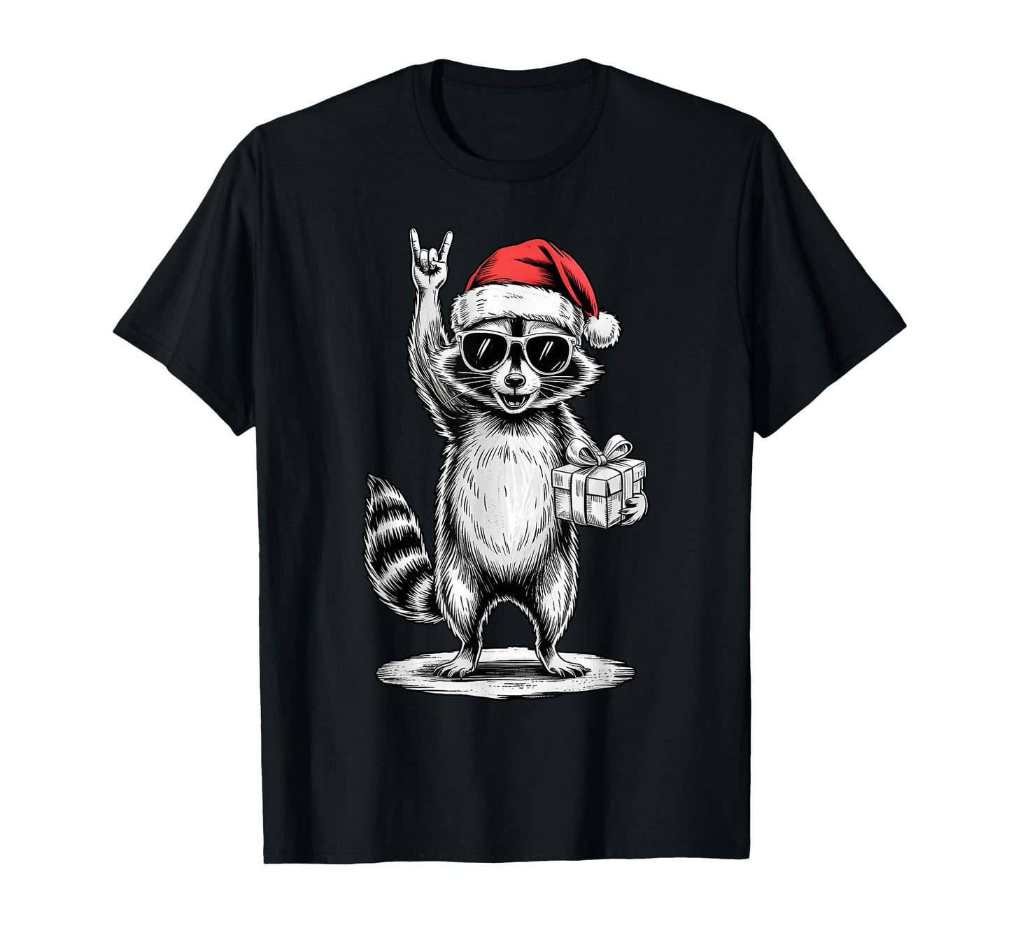 Christmas Funny Raccoon T-Shirt