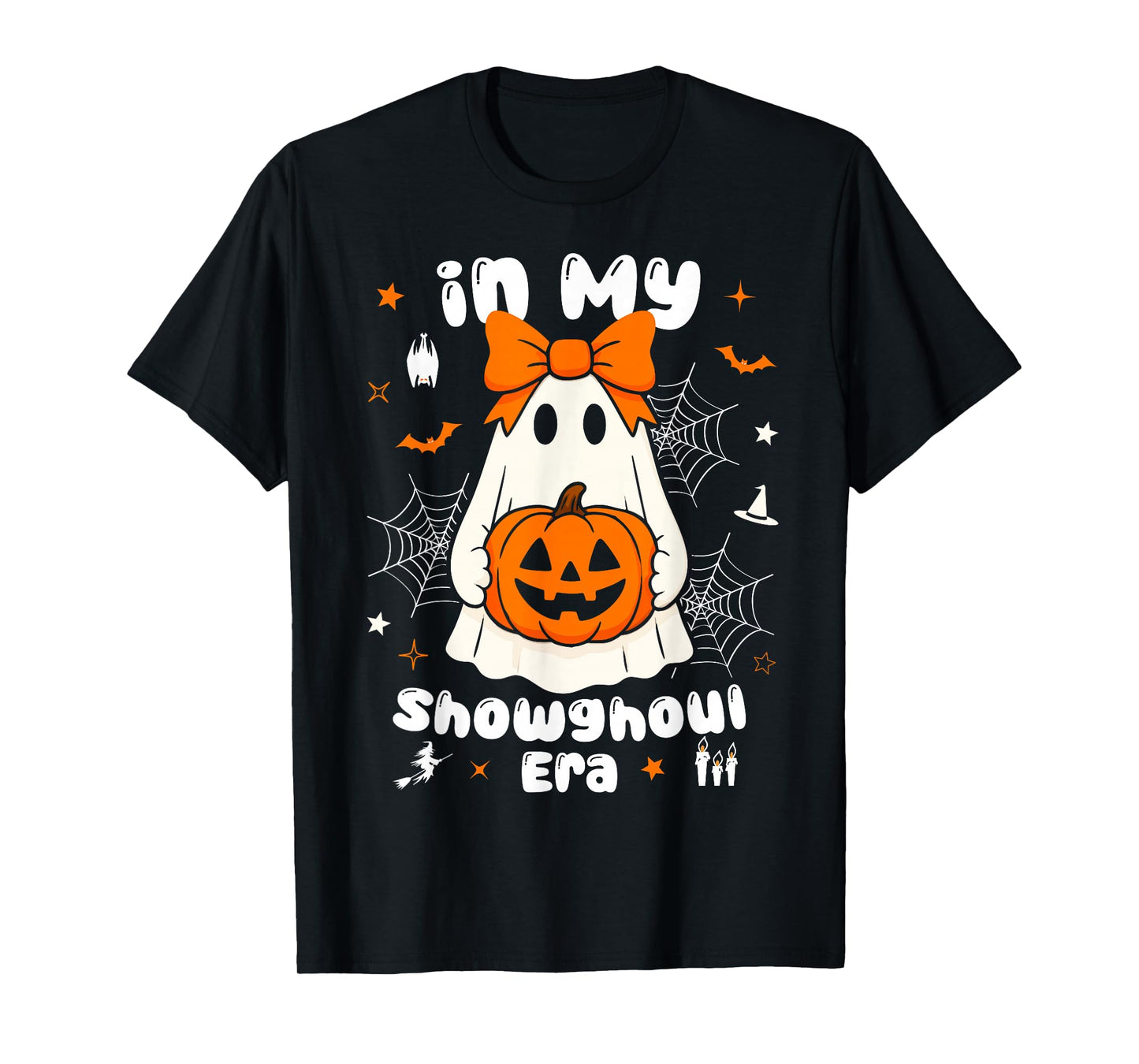 in My Showghoul Era Funny Halloween Ghost Spooky Pumpkin T-Shirt