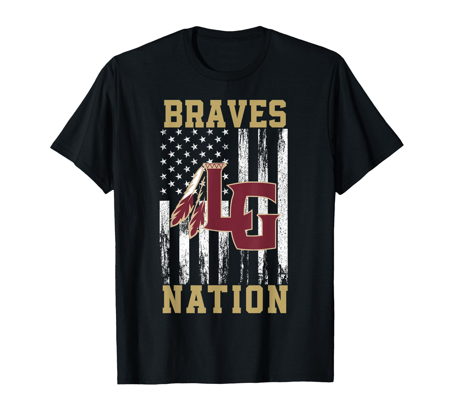 Lake Gibson Braves Logo Nation HS T-Shirt