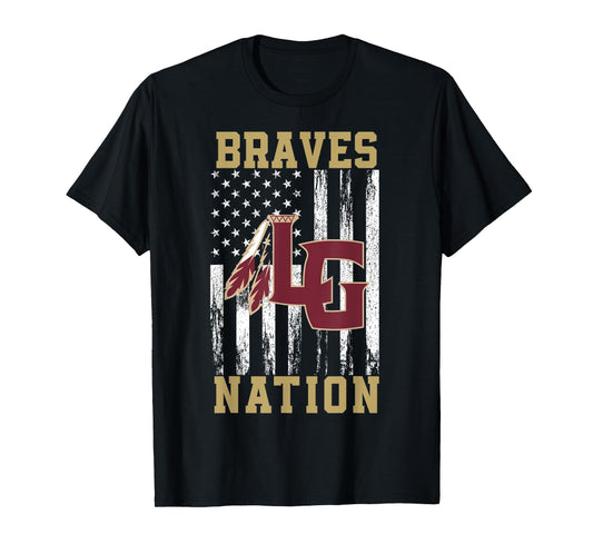 Lake Gibson Braves Logo Nation HS T-Shirt
