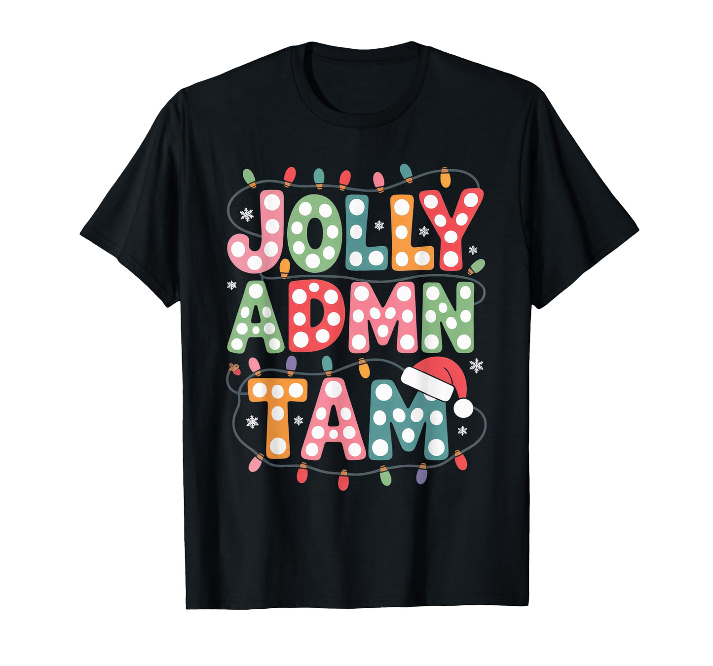 Jolly Christmas Team Funny Holiday Matching Outfit T-Shirt