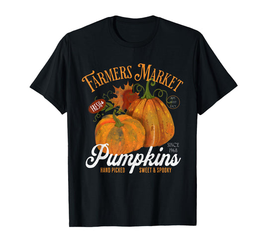 Farmers Market Pumpkins Farm Fresh Thanksgiving Pumpkins T-Shirt