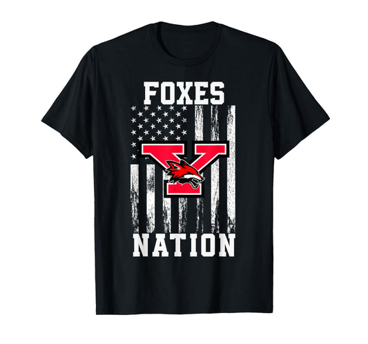 Yorkville Foxes Logo Nation HS T-Shirt