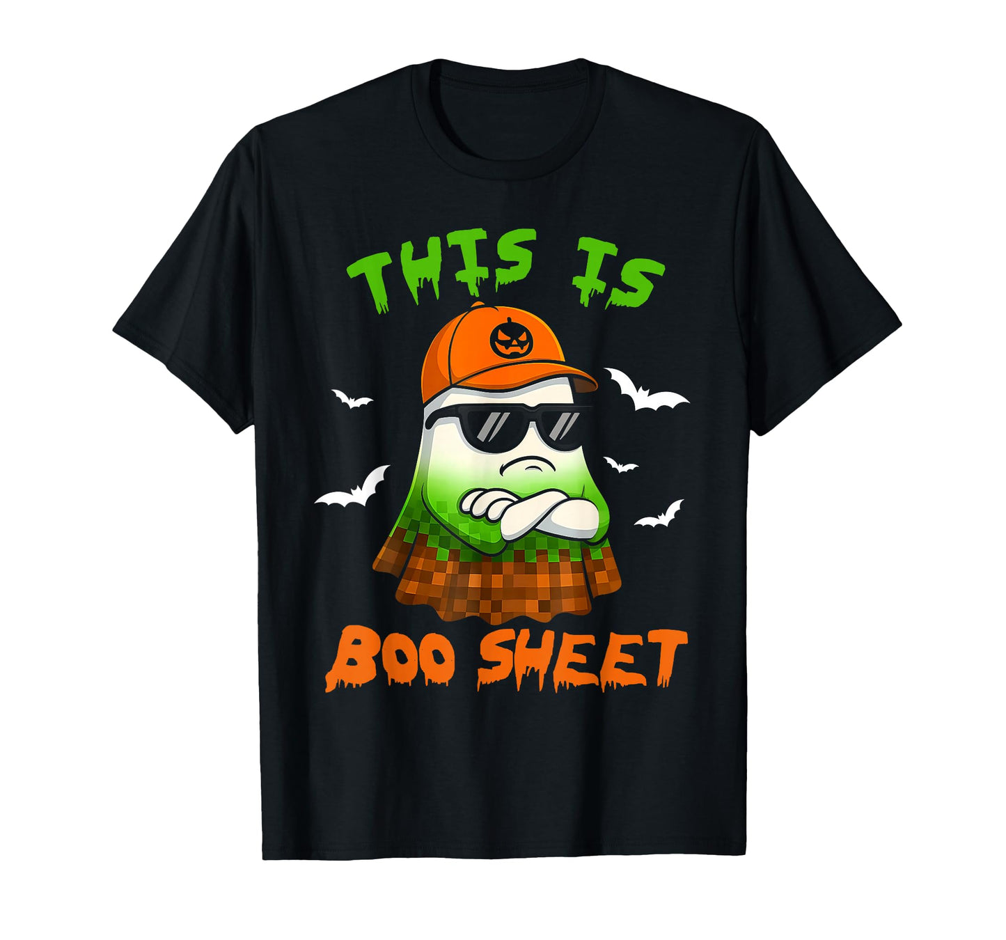 This is Boo Sheet Ghost Retro Halloween Costume Men Women T-Shirt
