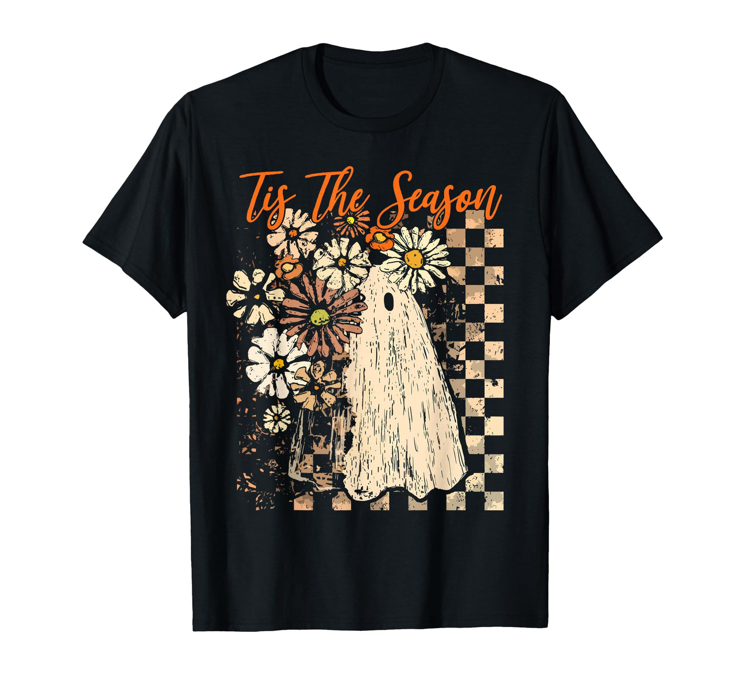 Halloween Vibes Spooky Pumpkin Witch Tis The Season Women T-Shirt