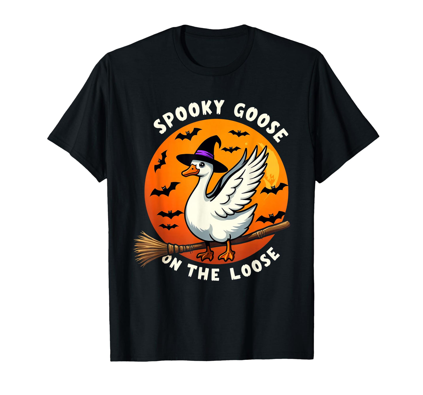 Spooky Goose on The Loose Halloween T-Shirt