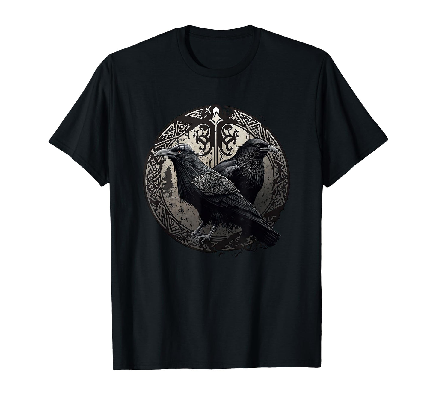 Huginn and Muninn Ravens Norse Mythology Viking Symbols T-Shirt