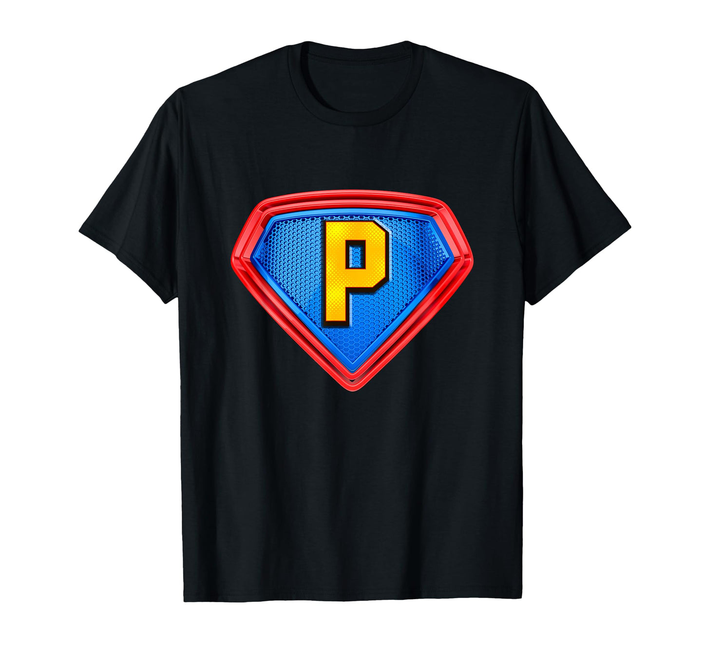 Cool Super P Alphabet Cute Initial Monogram Letter P Graphic T-Shirt